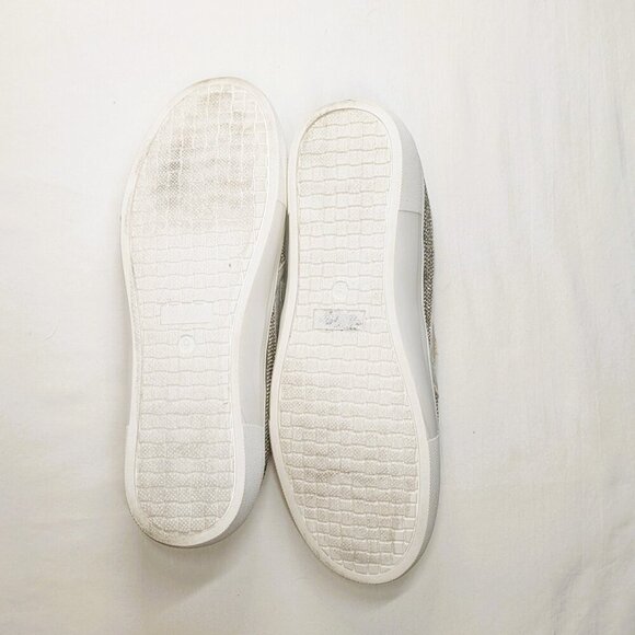 MATA Silver Rhinestone Embellished Slip On Sneakers Bridal —SZ. 9 - Picture 11 of 12